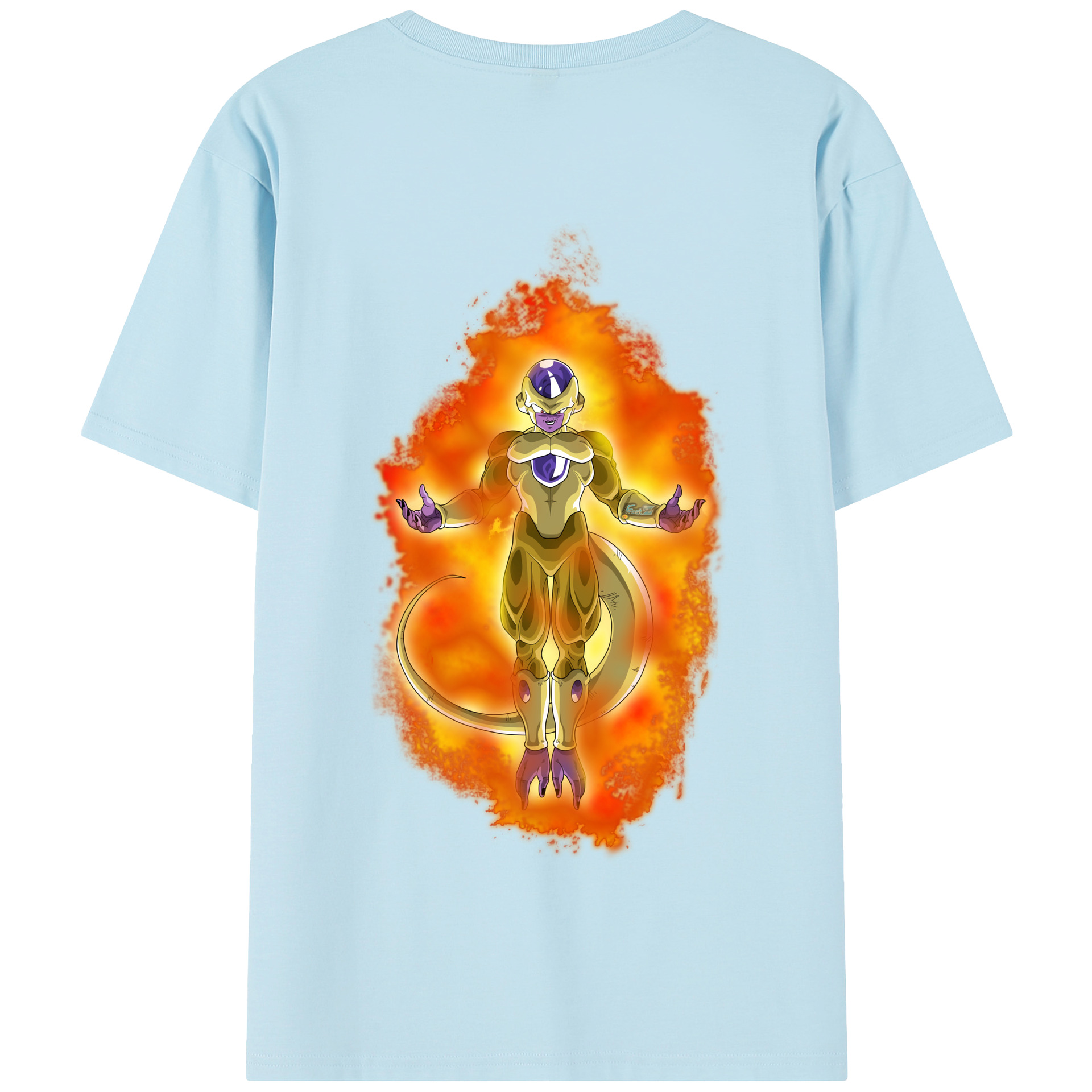 （画像用） ドラゴンボール フリーザ DRAGON BALL Frieza 綿100％半袖Tシャツ（背面プリント）